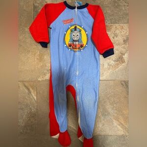 Thomas & Friends 2004 Fleece Footed Pajamas – Vintage 2000s – Est. 3T